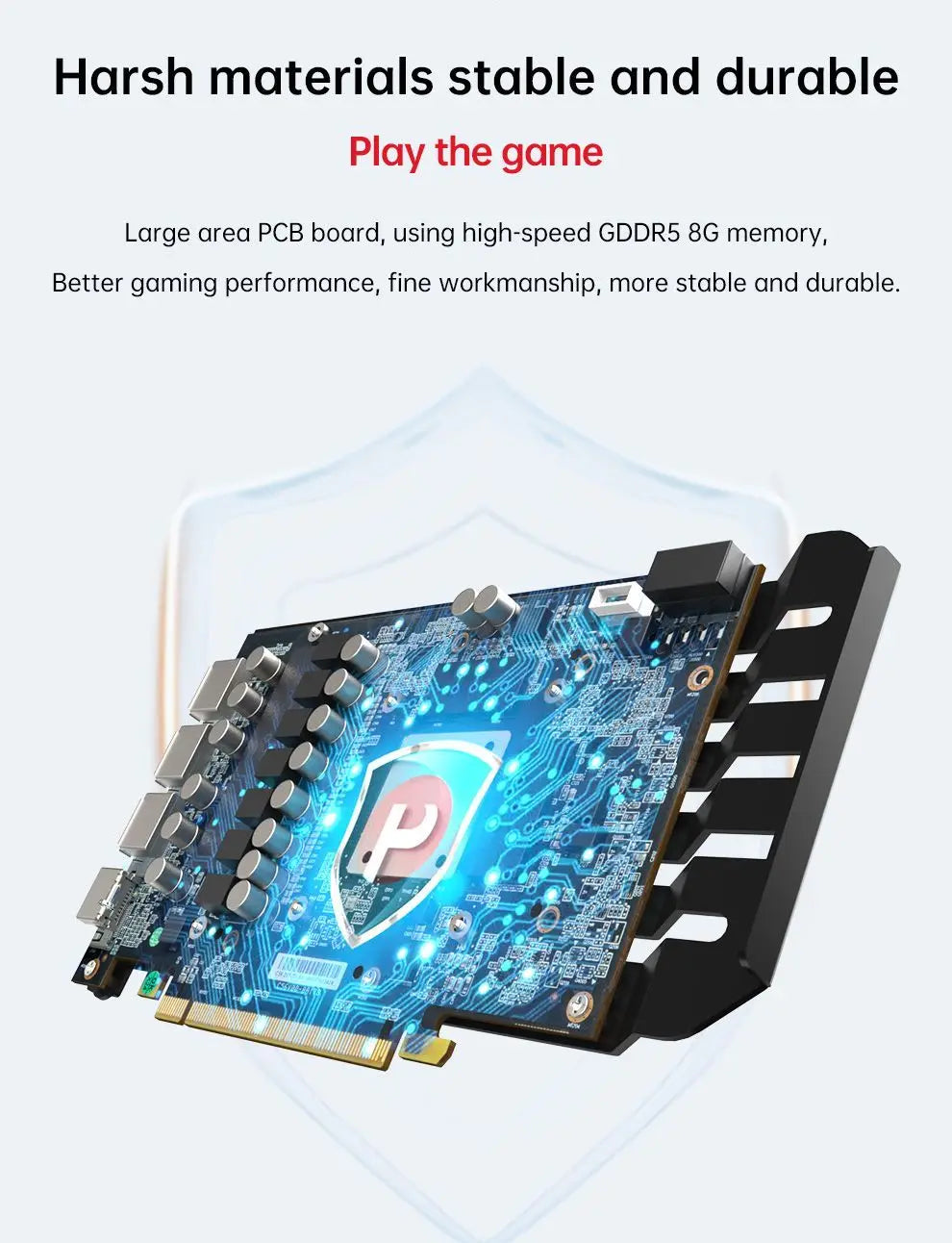 MLLSE Gaming Graphics Card AMD Radeon RX580 2048SP 8GB GDDR5 256-bit PCIe 3.0 x16 8Pin GPU Computer Desktops placa de video card