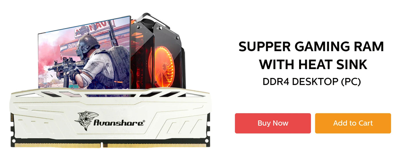 Avanshare Ram Memory DDR4 8GB 16GB 3200MHz 2666MHz Memoria DDR4 DDR5 4800MHz 5600MHz 6400MHz 32GB UDIMM 288pin Desktop Memory