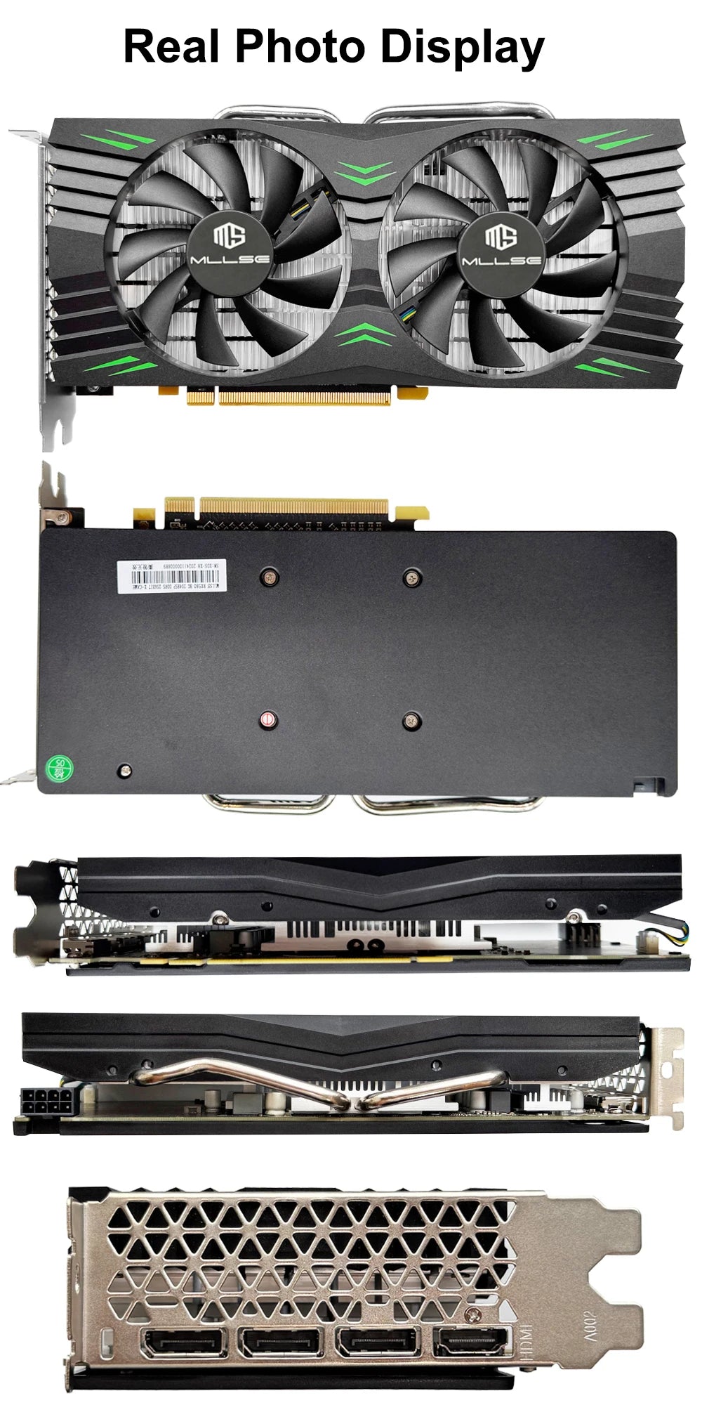 MLLSE Gaming Graphics Card AMD Radeon RX580 2048SP 8GB GDDR5 256-bit PCIe 3.0 x16 8Pin GPU Computer Desktops placa de video card