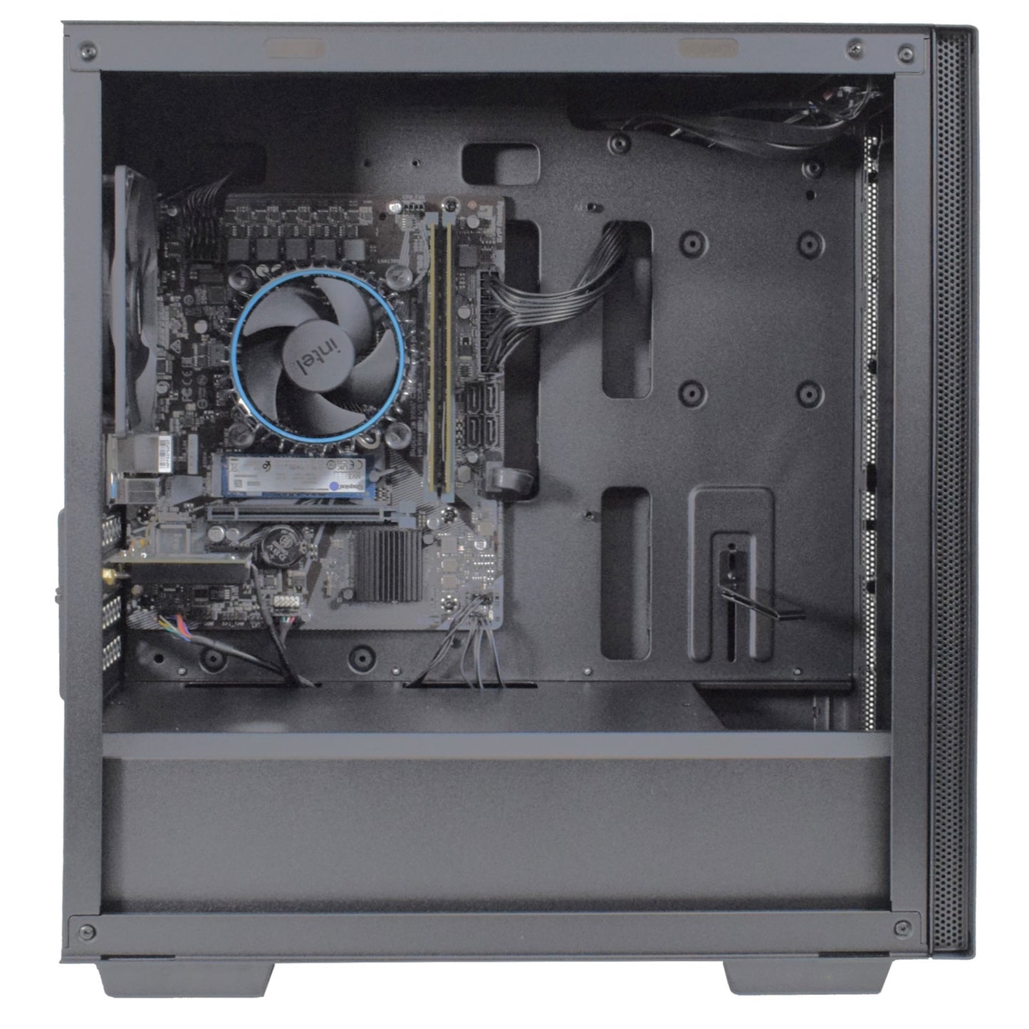 Intel i3 14100 Quad Core 8 Thread 3.50GHz (4.70GHz Boost), 16GB Kingston RAM, 500GB Kingston NVMe M.2, WiFi 6 + BT, Deep Cool Micro Chassis - Pre-Built PC