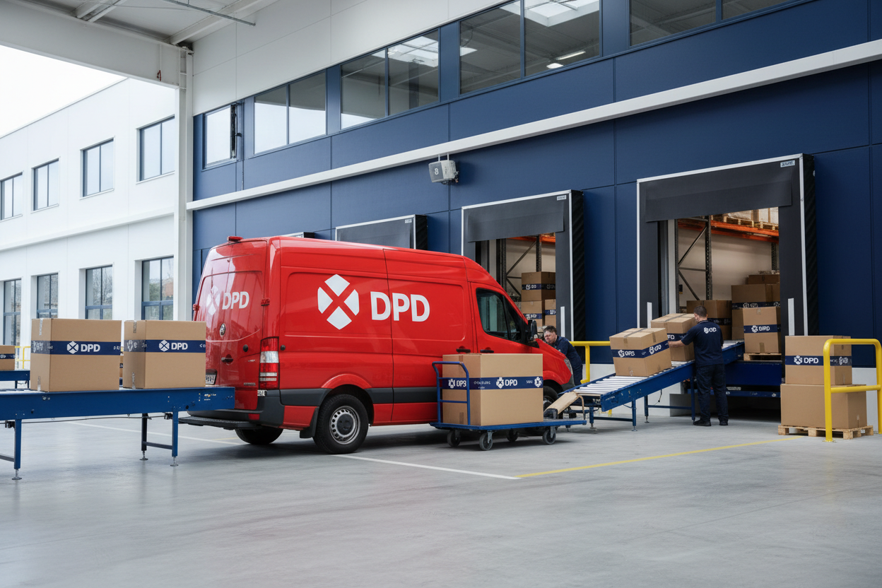 I want an image that depicts DPD sHIPPING